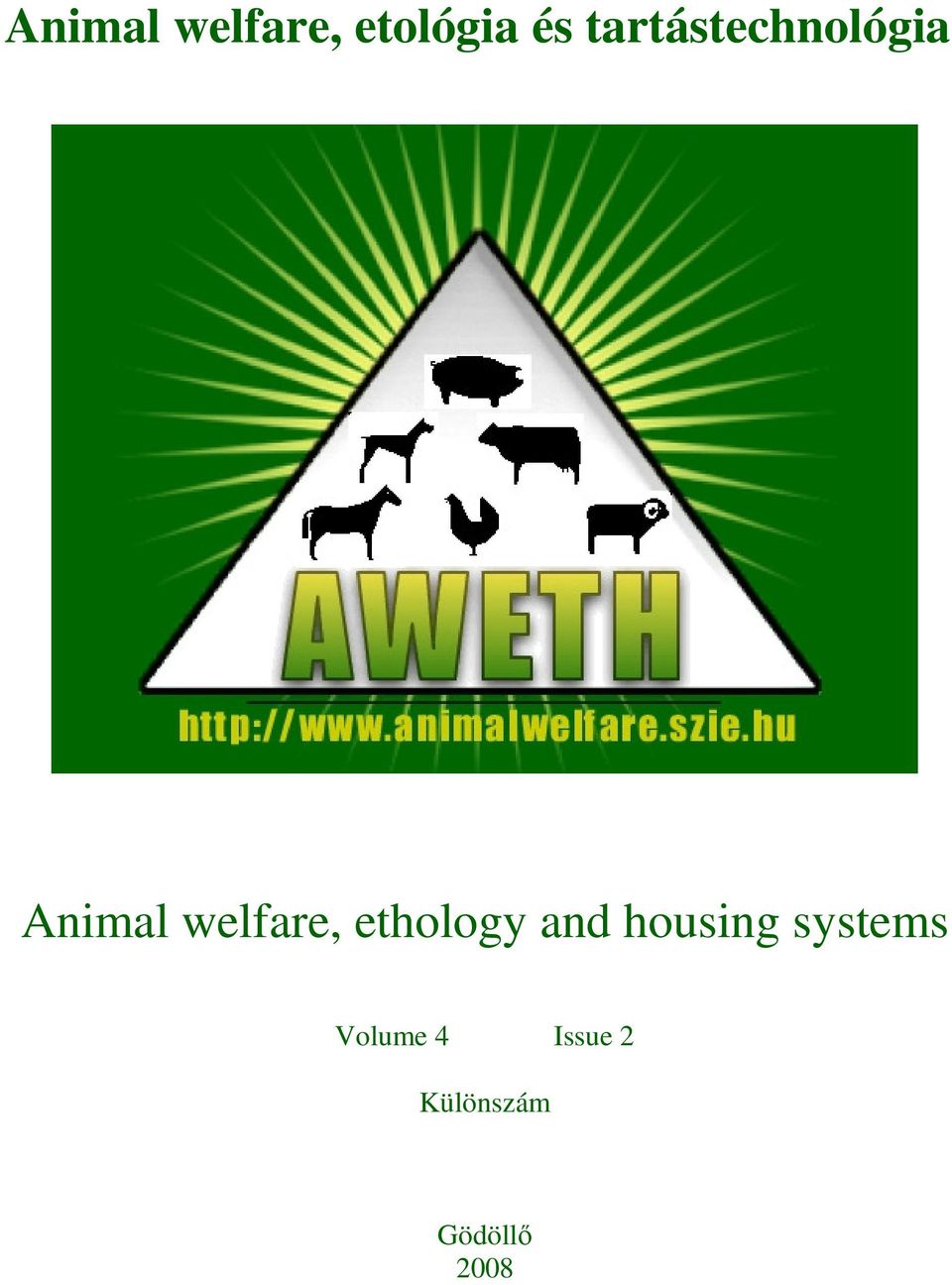 welfare, ethology and housing