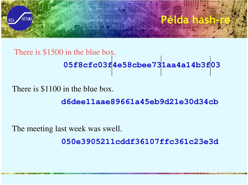 the blue box.