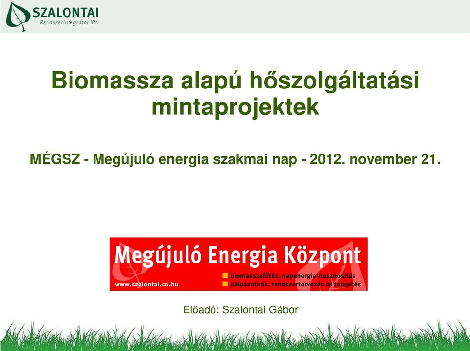 energia szakmai nap - 2012.