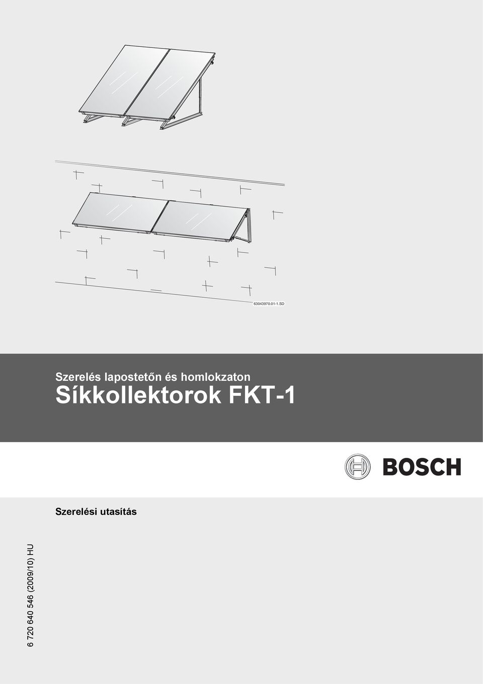 homlokzaton Síkkollektorok