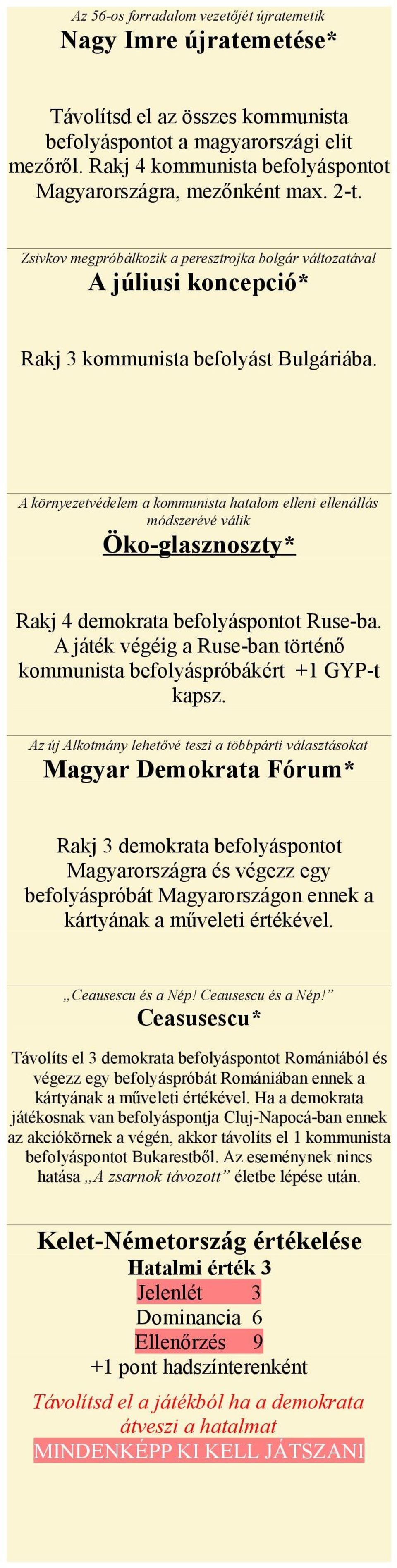 A környezetvédelem a kommunista hatalom elleni ellenállás módszerévé válik Öko-glasznoszty* Rakj 4 demokrata befolyáspontot Ruse-ba.