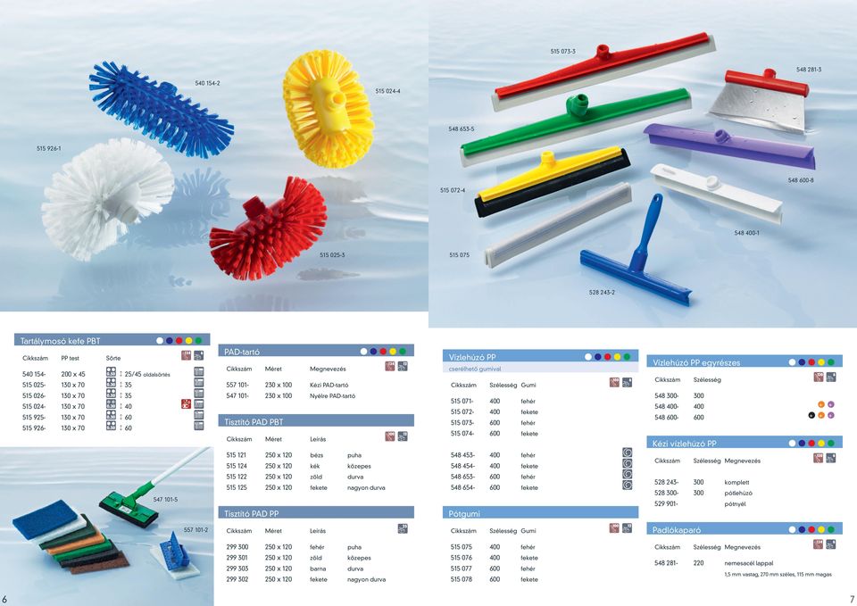 PAD PT g Széesség Gui 515 071- feér 515 072- feete 515 073- feér 515 074- feete g Méret Leírás 515 121 2 x 120 ézs pu 548 3- feér 515 124 2 x 120 é özepes 548 4- feete 515 122 2 x 120 zö urv 548 653-