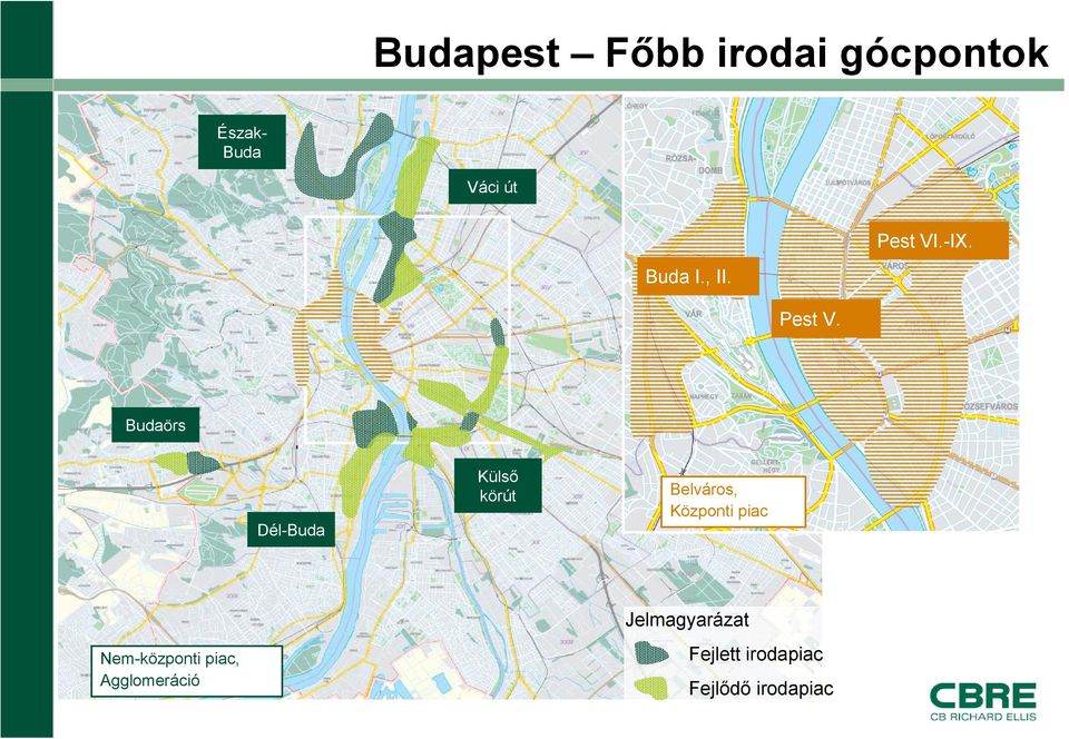 Budaörs Dél-Buda Külső körút Belváros, Központi piac