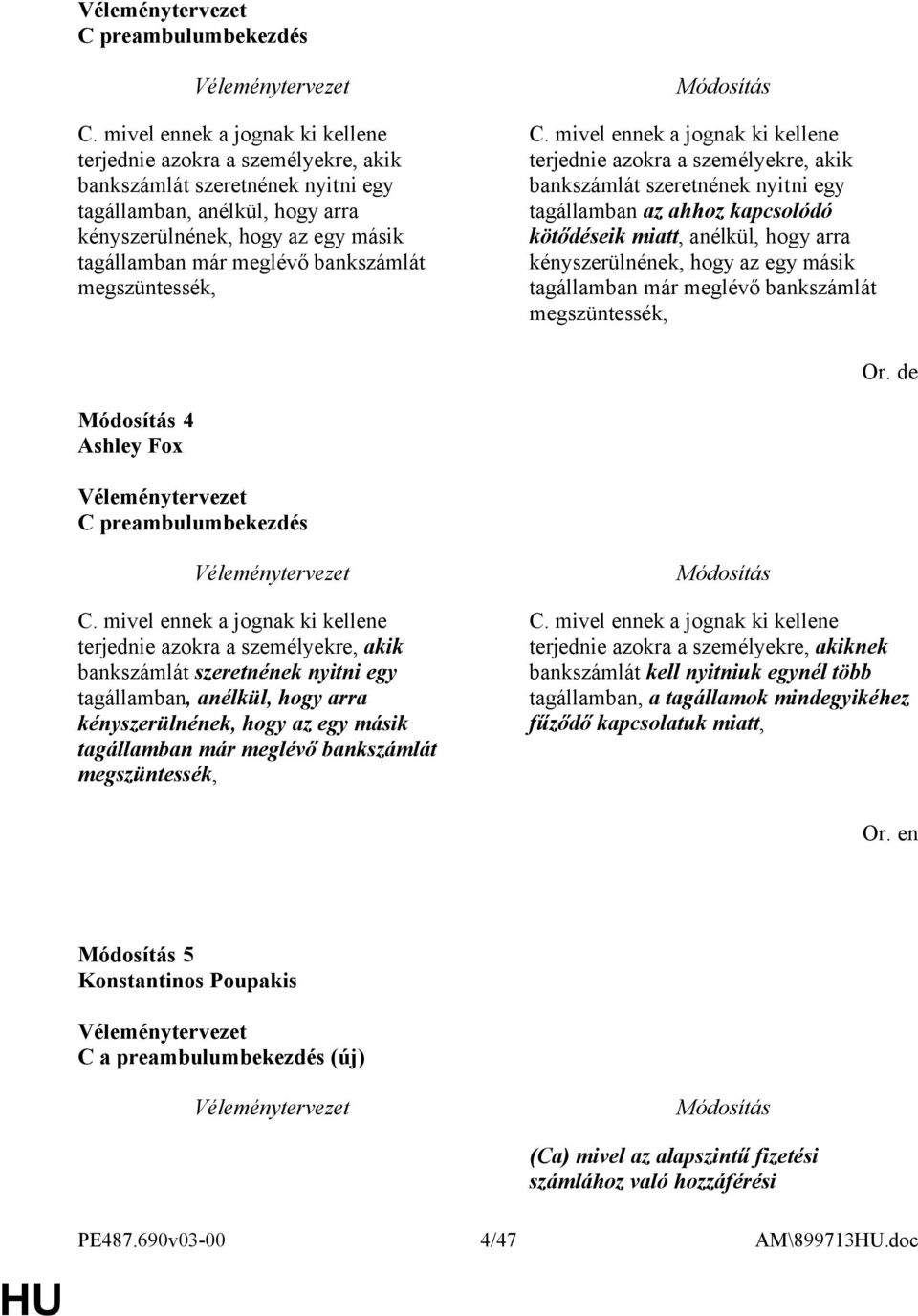 bankszámlát megszüntessék, C.