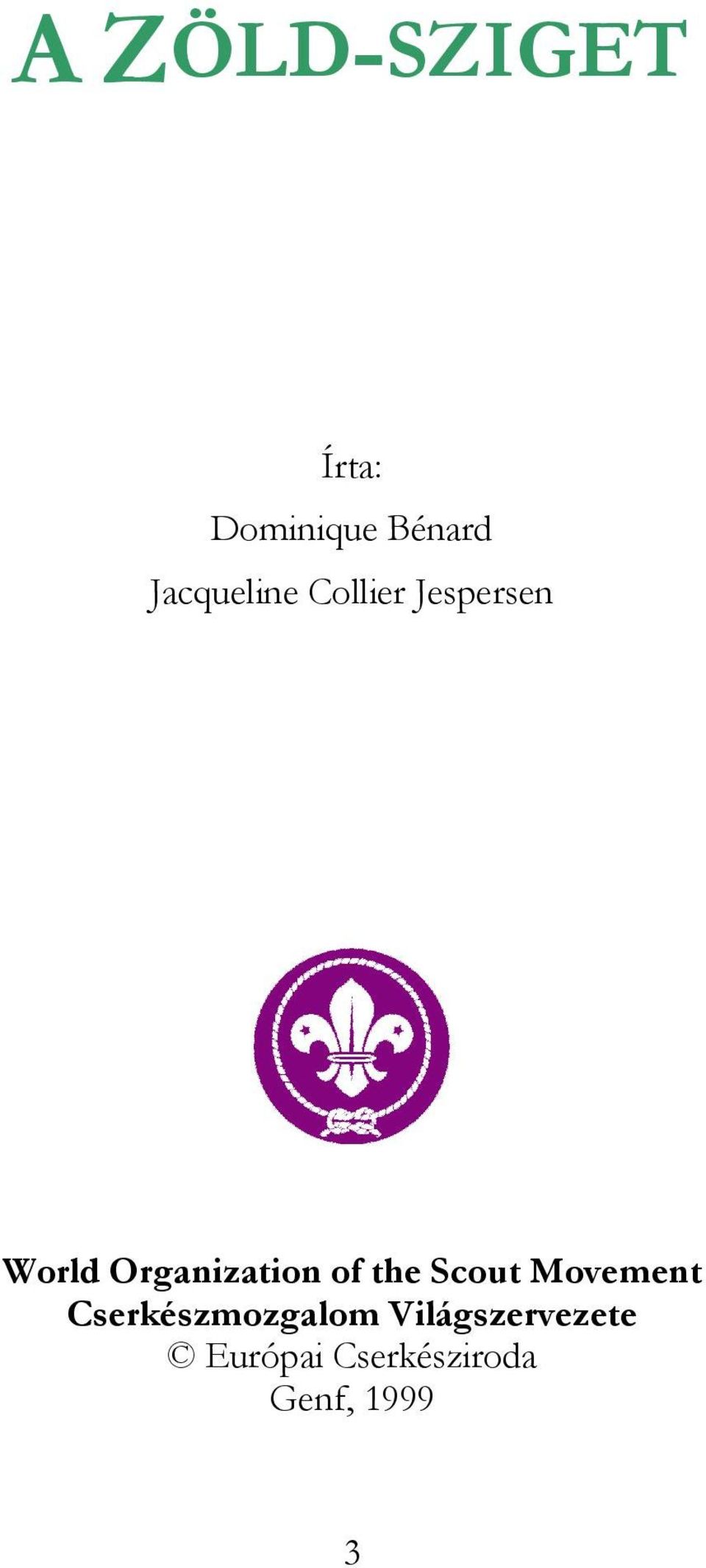 Organization of the Scout Movement