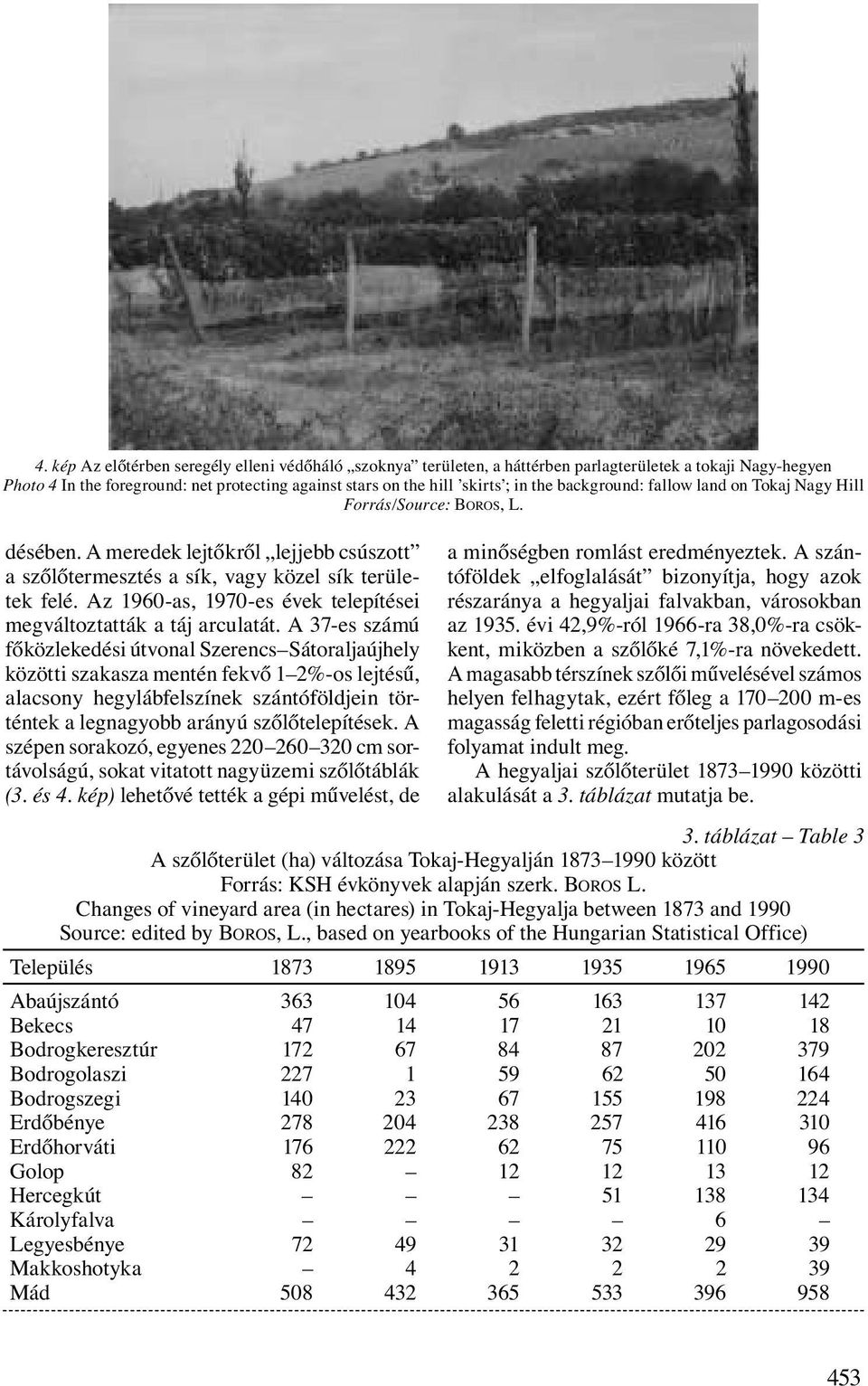 Az 1960-as, 1970-es évek telepítései megváltoztatták a táj arculatát.