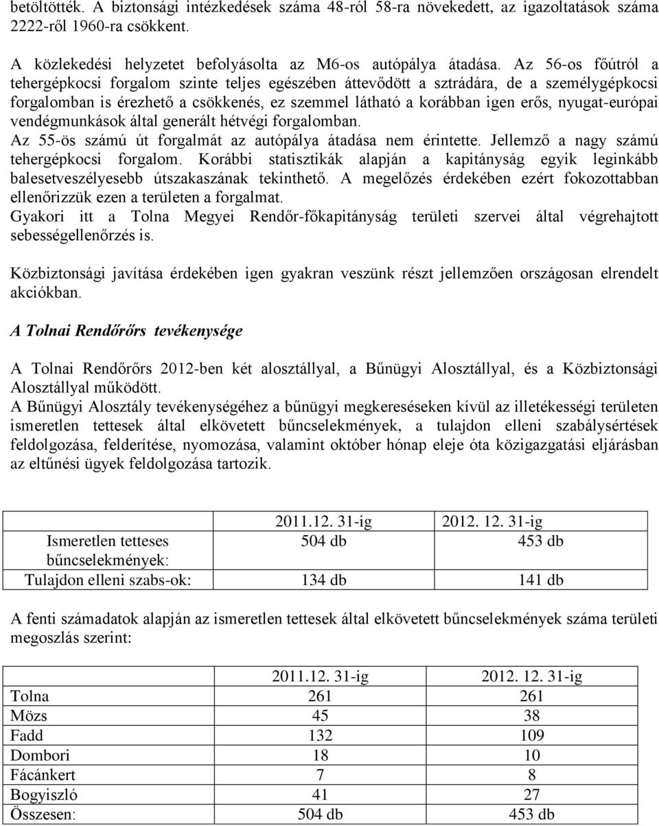 nyugat-európai vendégmunkások által generált hétvégi forgalomban. Az 55-ös számú út forgalmát az autópálya átadása nem érintette. Jellemző a nagy számú tehergépkocsi forgalom.