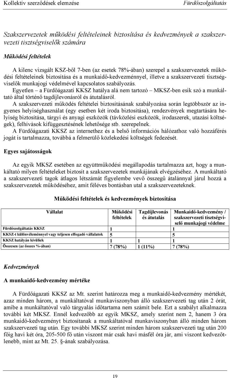 Egyetlen a Fürdőágazati KKSZ hatálya alá nem tartozó MKSZ-ben esik szó a munkáltató által történő tagdíjlevonásról és átutalásról.