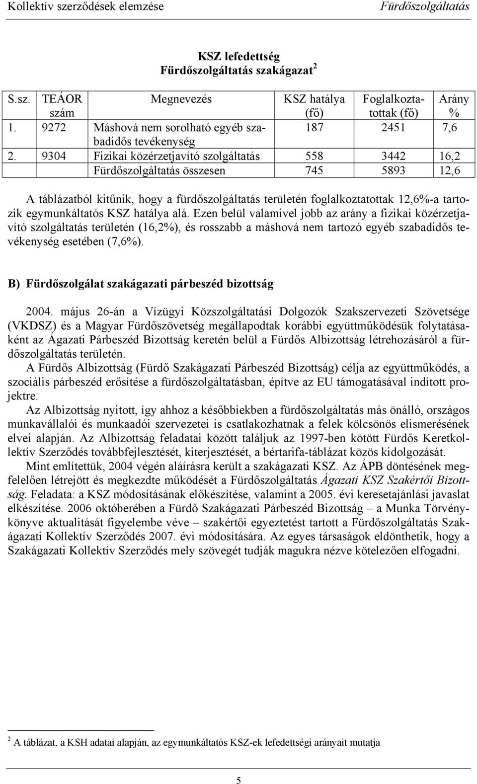 alá. Ezen belül valamivel jobb az arány a fizikai közérzetjavító szolgáltatás területén (16,2%), és rosszabb a máshová nem tartozó egyéb szabadidős tevékenység esetében (7,6%).