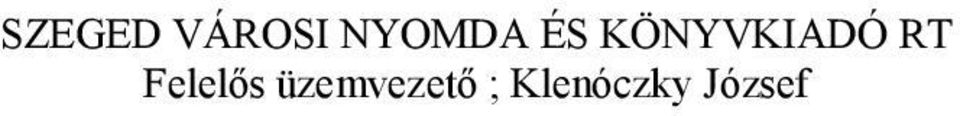 KÖNYVKIADÓ RT