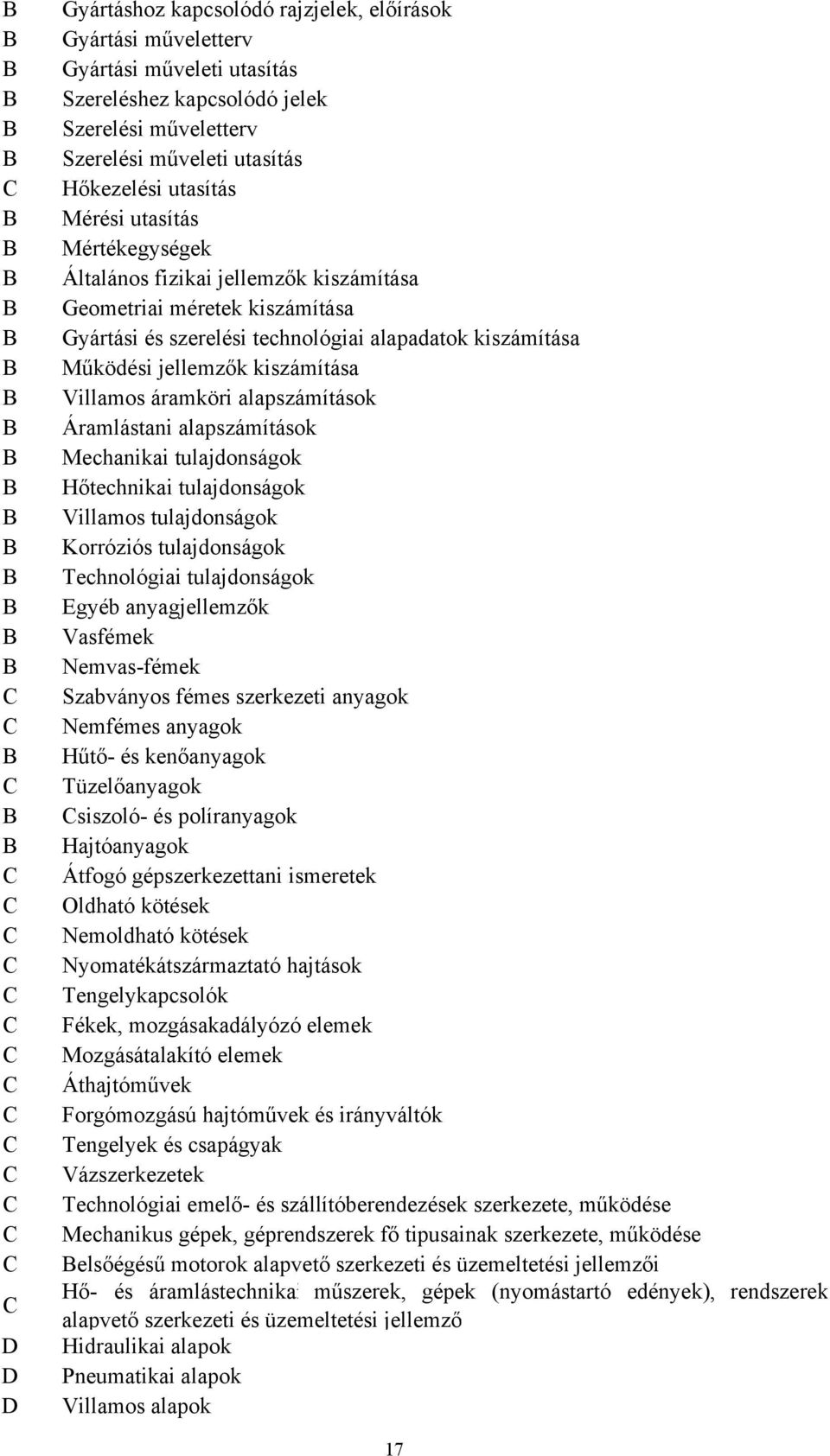 áramköri alapszámítások Áramlástani alapszámítások Mechanikai tulajdonságok Hőtechnikai tulajdonságok Villamos tulajdonságok Korróziós tulajdonságok Technológiai tulajdonságok Egyéb anyagjellemzők