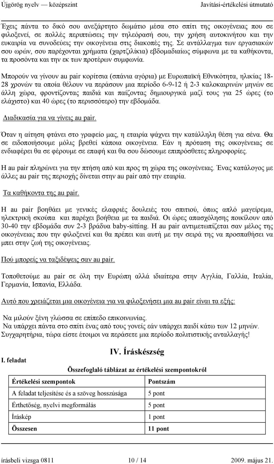 Μπορούν να γίνουν au pair κορίτσια (σπάνια αγόρια) με Ευρωπαϊκή Εθνικότητα, ηλικίας 18-28 χρονών τα οποία θέλουν να περάσουν μια περίοδο 6-9-12 ή 2-3 καλοκαιρινών μηνών σε άλλη χώρα, φροντίζοντας