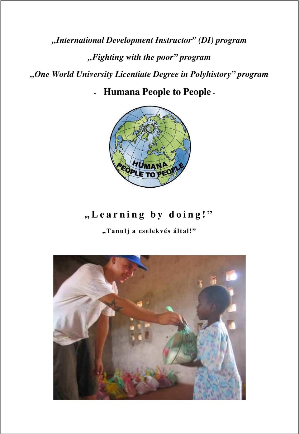 Licentiate Degree in Polyhistory program - Humana People