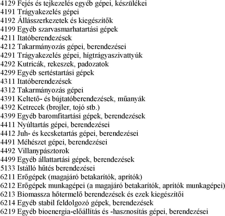 bújtatóberendezések, műanyák 4392 Ketrecek (brojler, tojó stb.