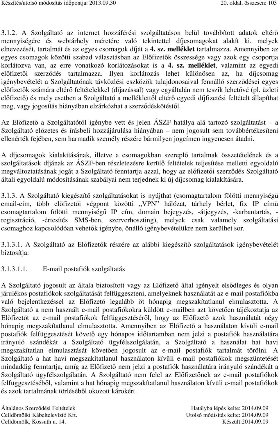 . oldal, összesen: 103 3.1.2.