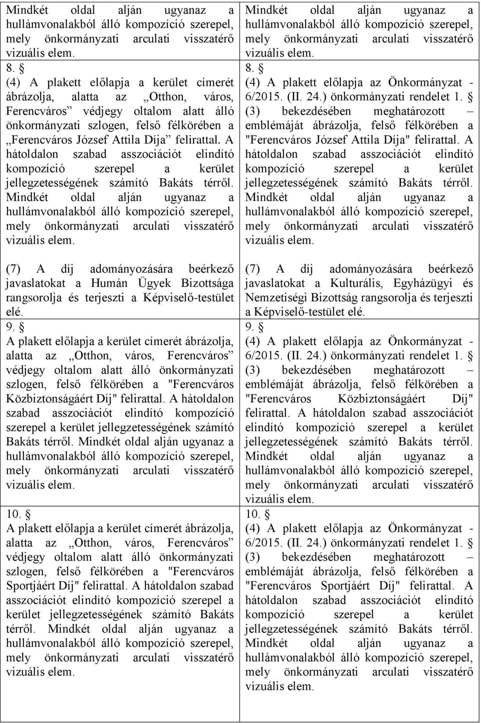 A hátoldalon szabad asszociációt elindító kompozíció szerepel a kerület jellegzetességének számító Bakáts térről. 10.