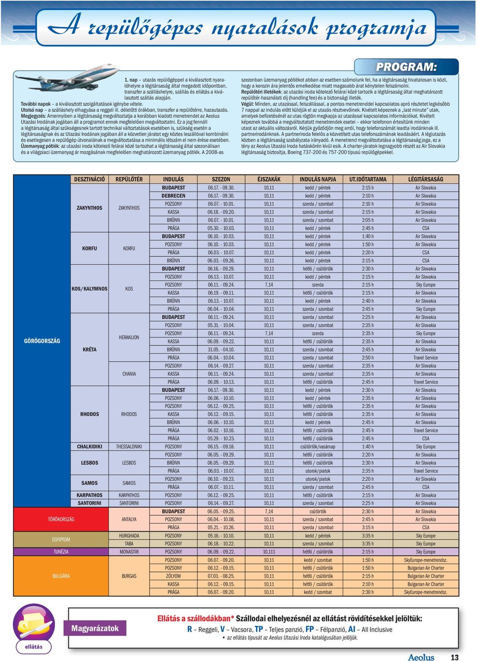 További napok a kiválasztott szolgáltatások igénybe vétele. Utolsó nap a szálláshely elhagyása a reggeli ill. délelőtti órákban, transzfer a repülőtérre, hazautazás.