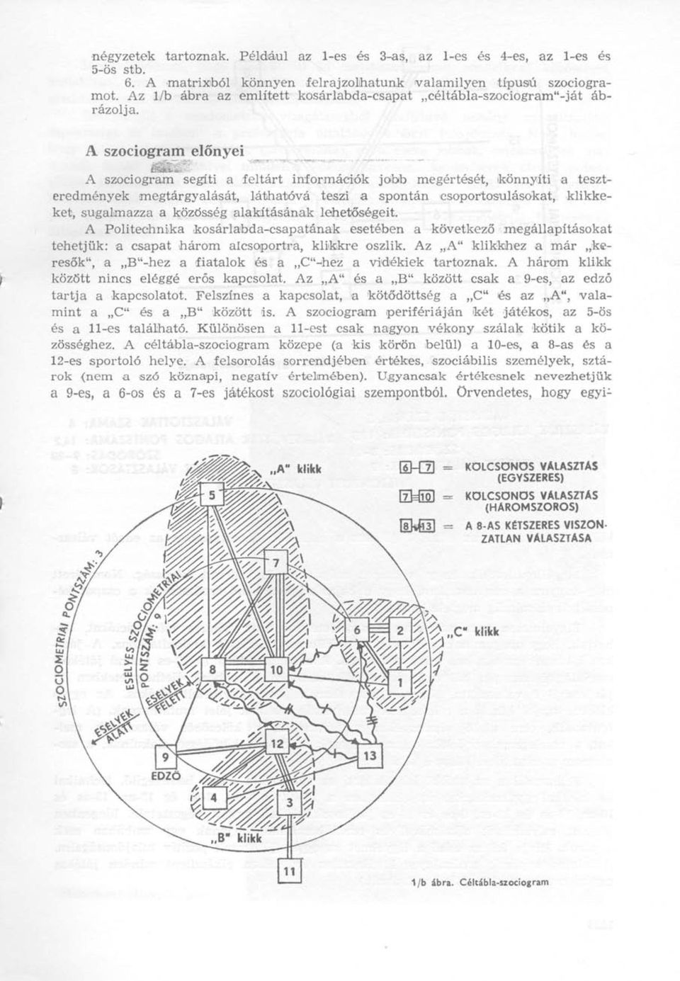 A szociogram előnyei A szociogram segíti a feltárt információk jobb megértését, könnyíti a teszteredmények megtárgyalását, láthatóvá teszi a spontán csoportosulásokat, klikkeket, sugalmazza a