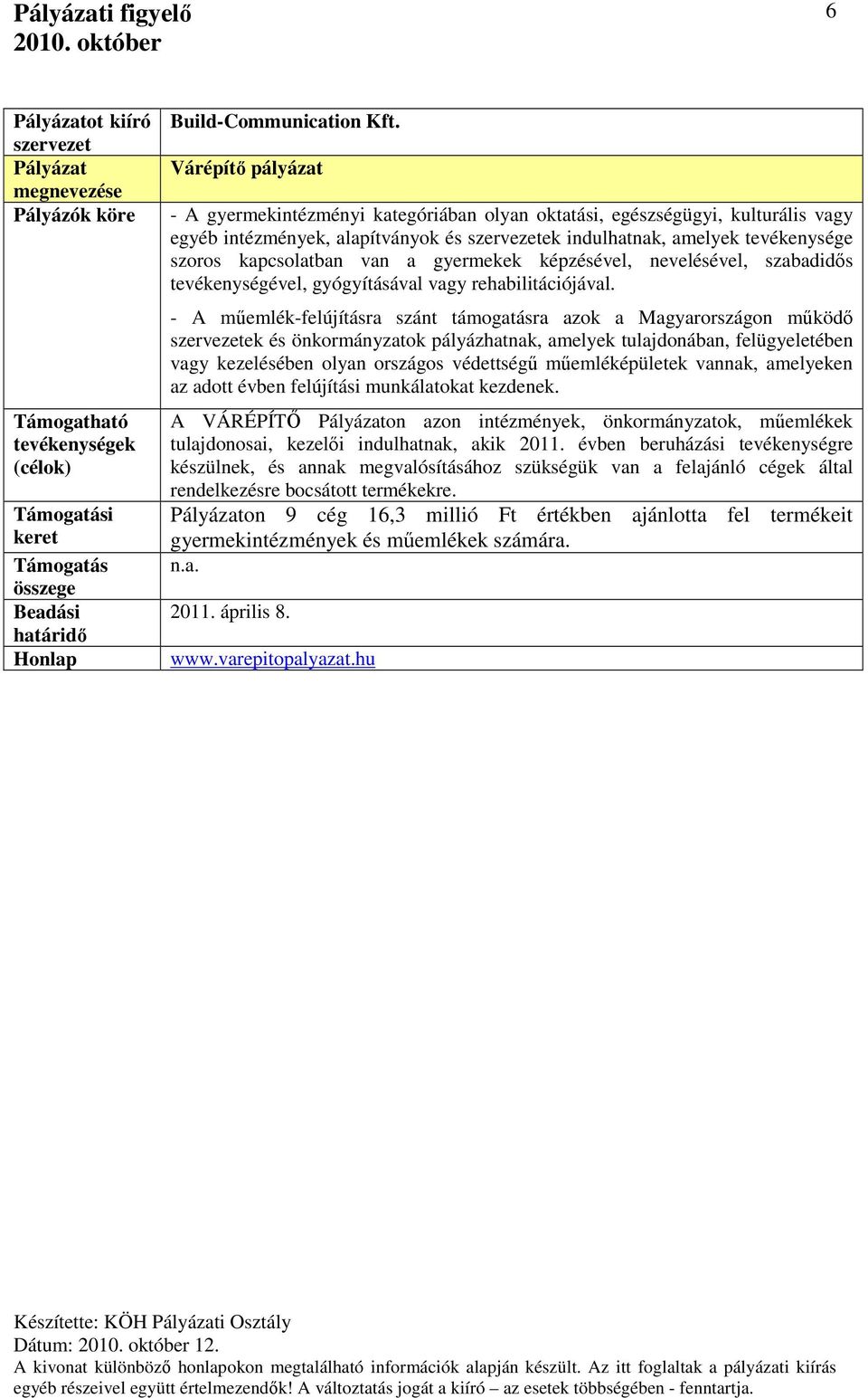 gyermekek képzésével, nevelésével, szabadidős tevékenységével, gyógyításával vagy rehabilitációjával.