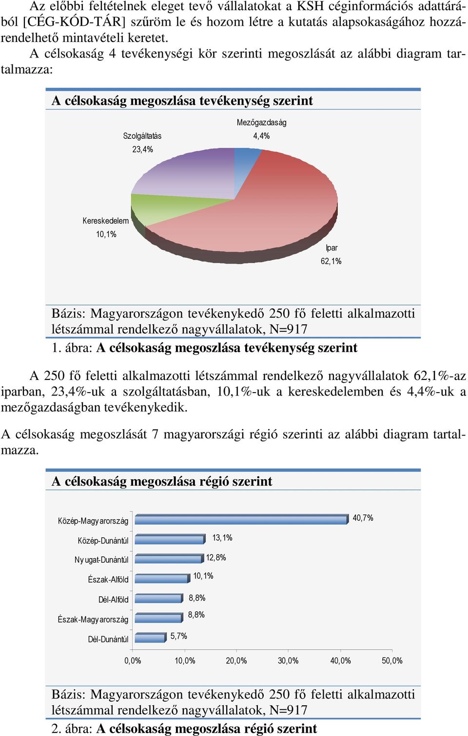 Bázis: Magyarországon tevékenykedı 250 fı feletti alkalmazotti létszámmal rendelkezı nagyvállalatok, N=917 1.
