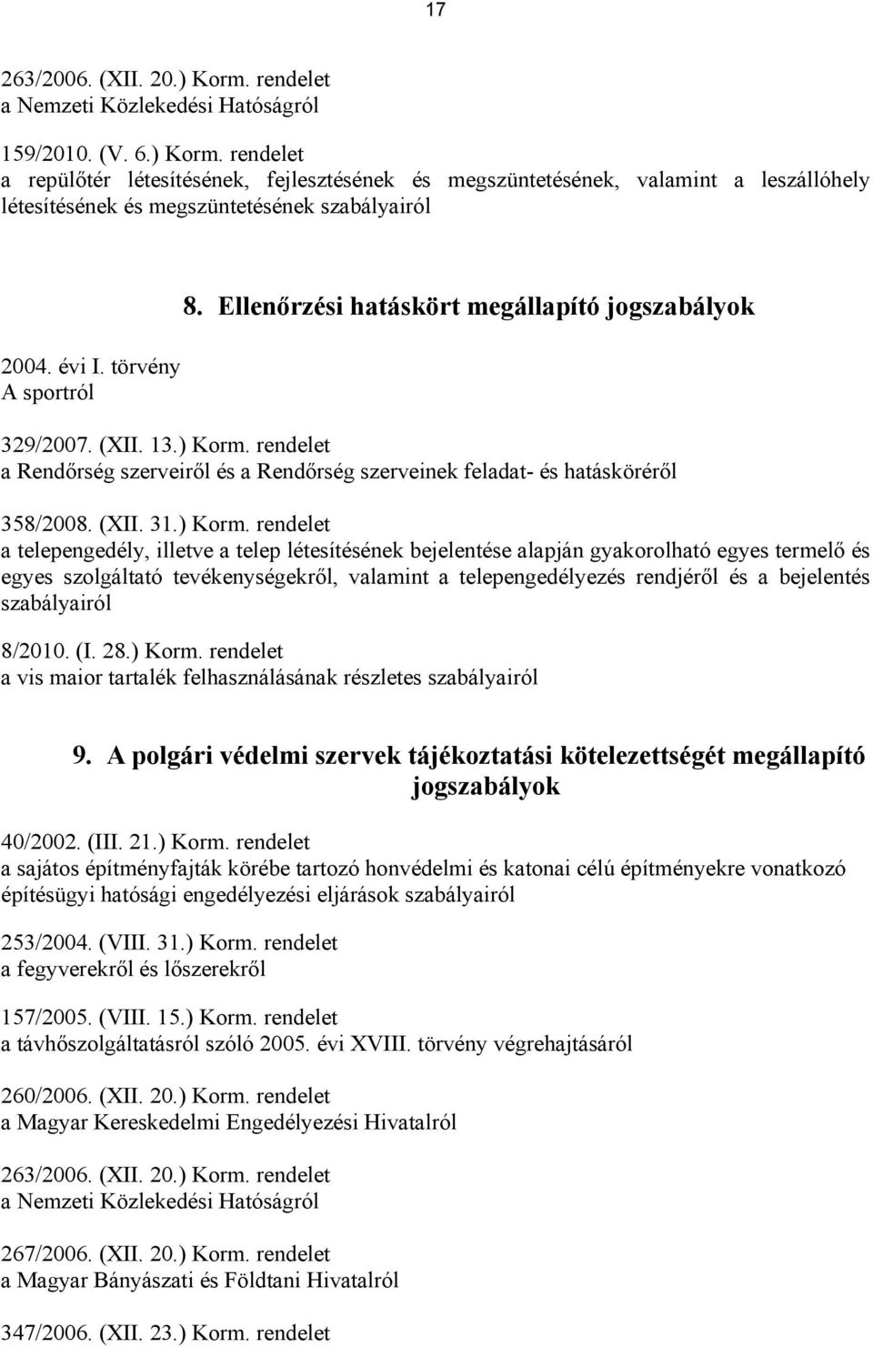 (XII. 31.) Korm.