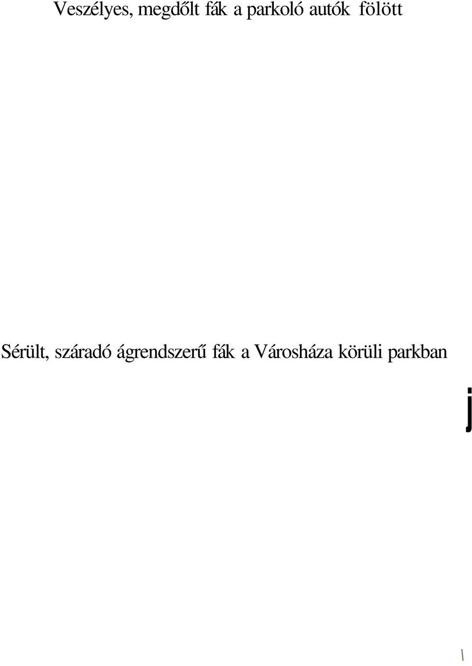Sérült, száradó