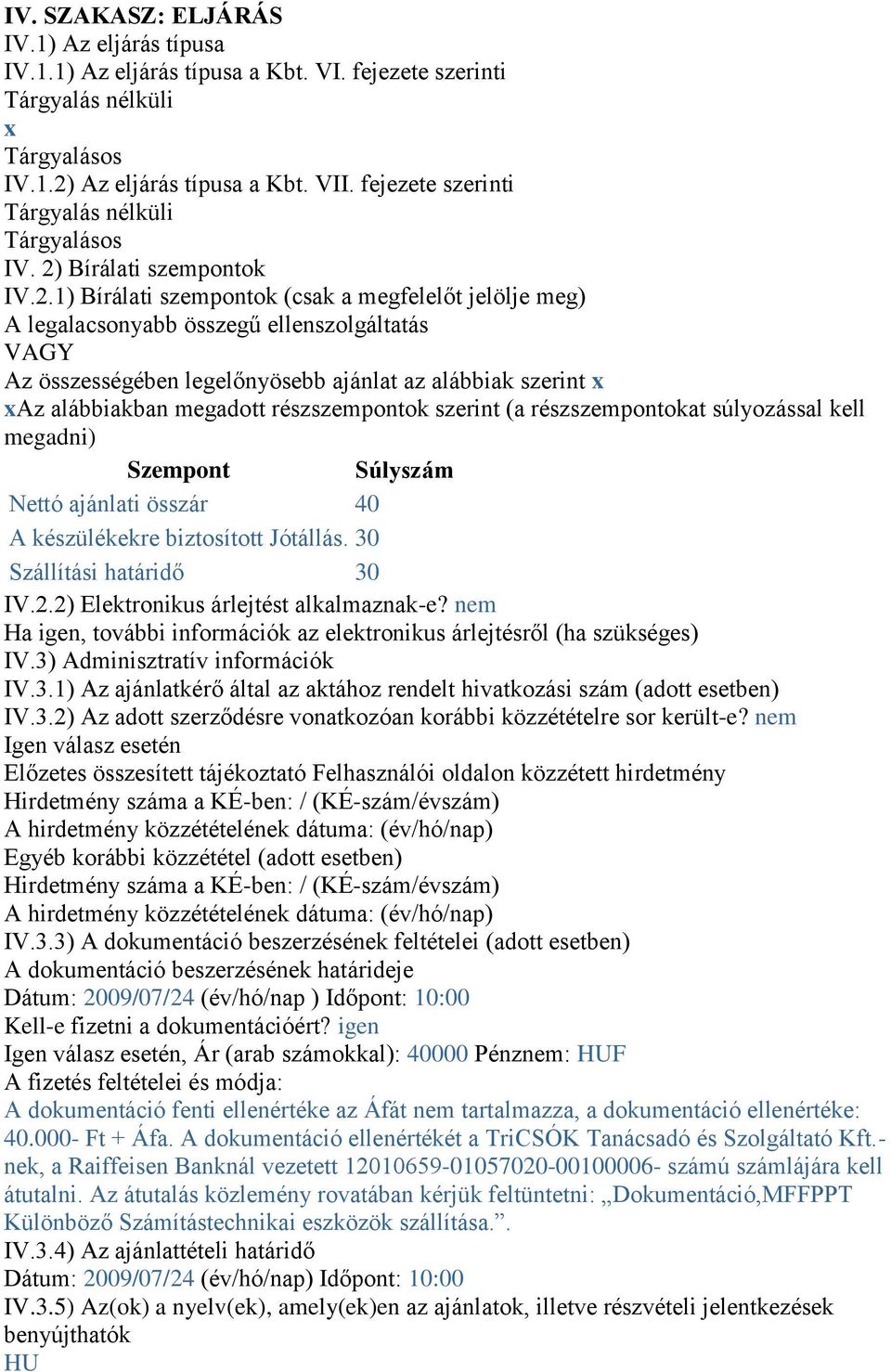 Bírálati szempontok IV.2.