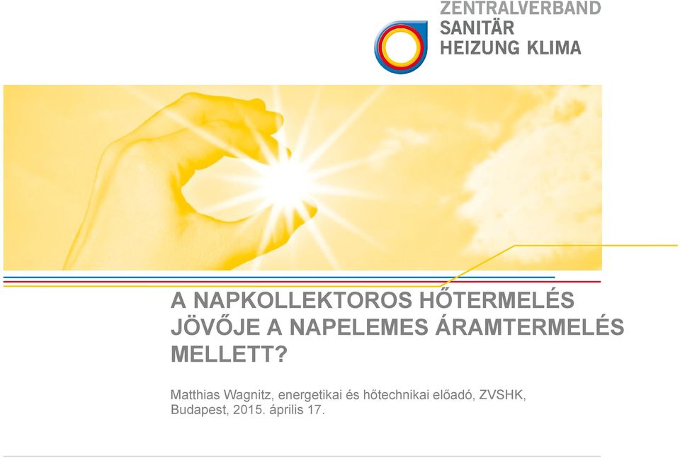 Matthias Wagnitz, energetikai és