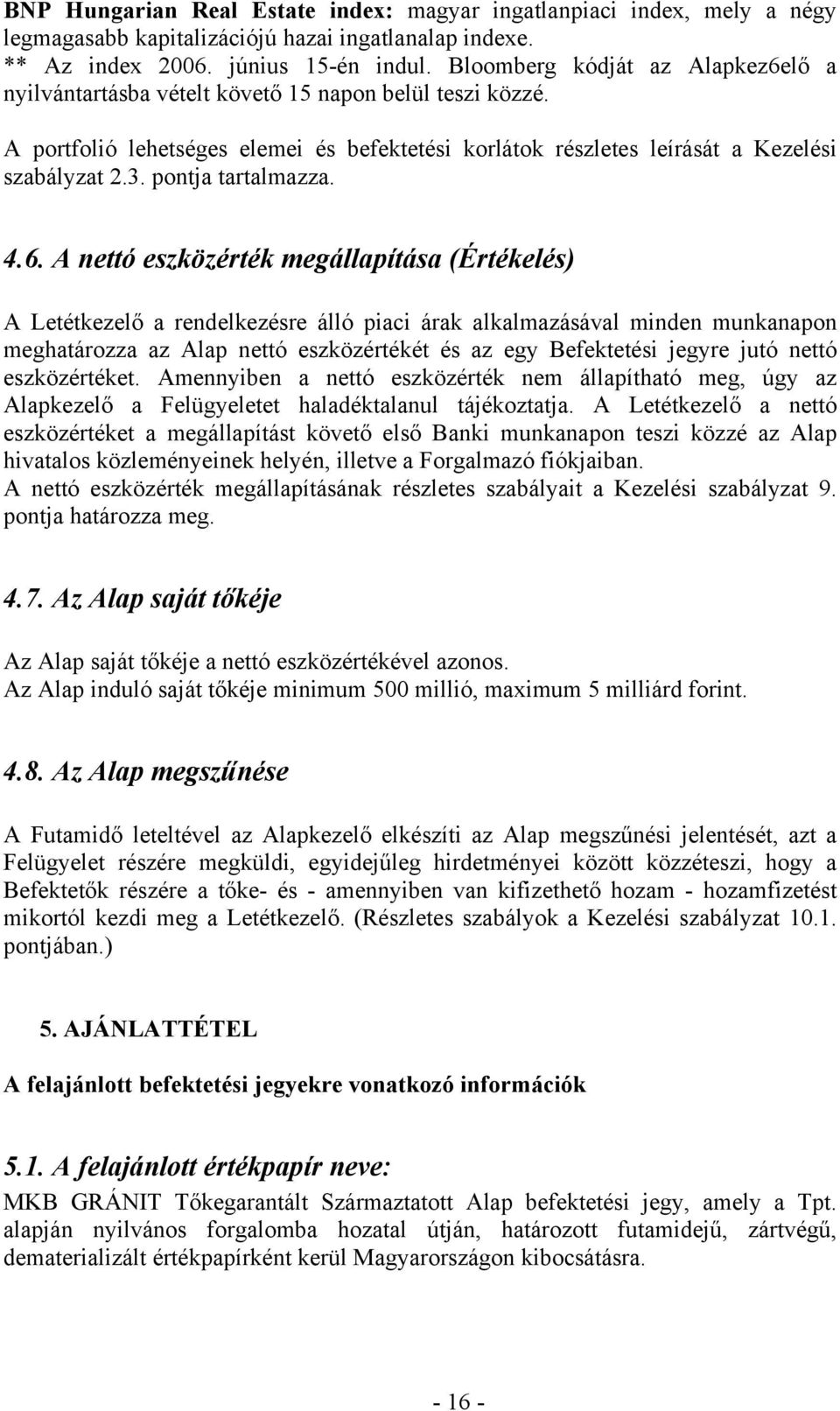 pontja tartalmazza. 4.6.