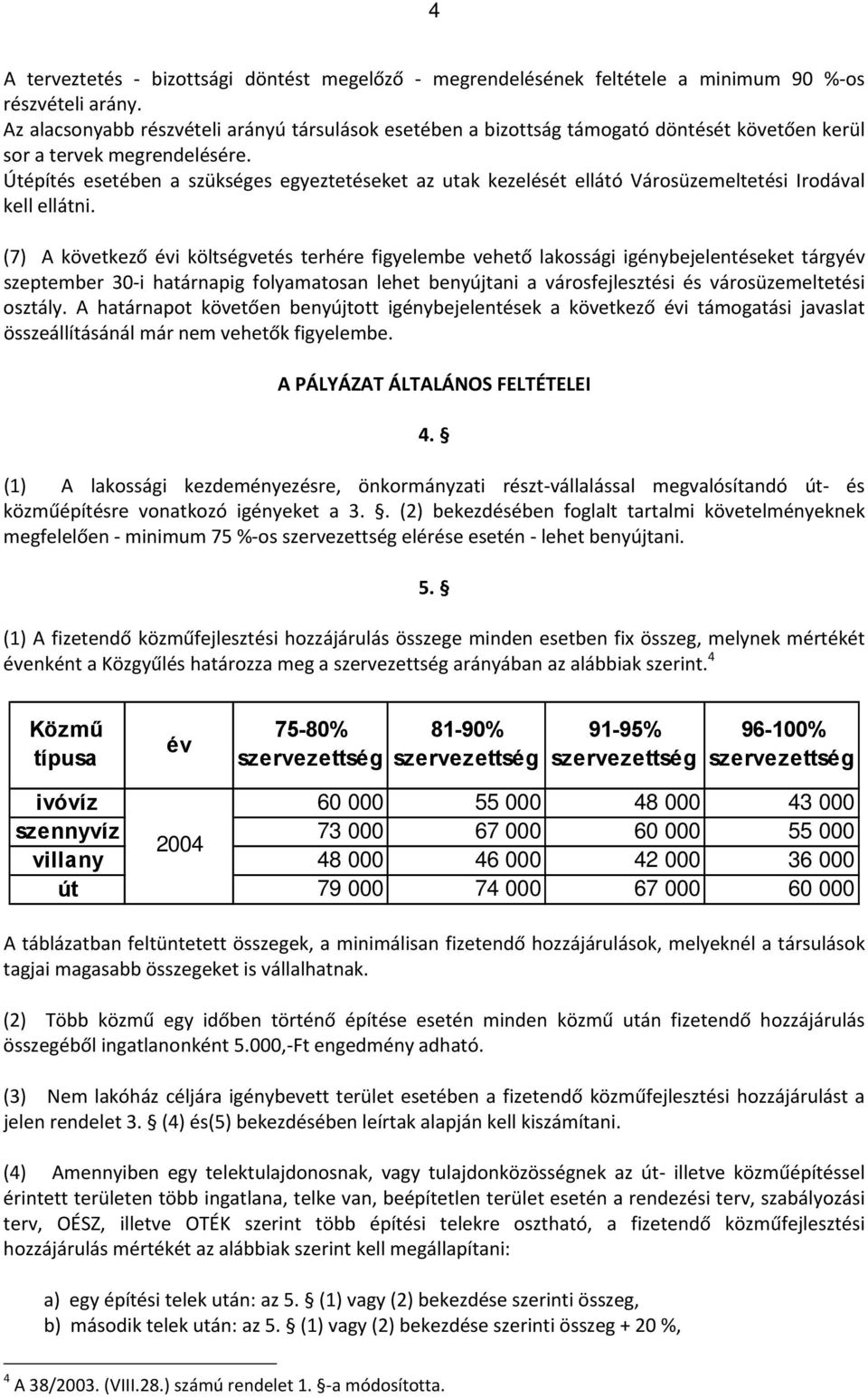 Útépítés esetében a szükséges egyeztetéseket az utak kezelését ellátó Városüzemeltetési Irodával kell ellátni.