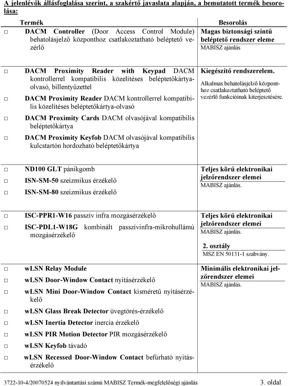 DACM kontrollerrel kompatibilis közelítéses beléptetőkártya-olvasó DACM Proximity Cards DACM olvasójával kompatibilis beléptetőkártya DACM Proximity Keyfob DACM olvasójával kompatibilis kulcstartón