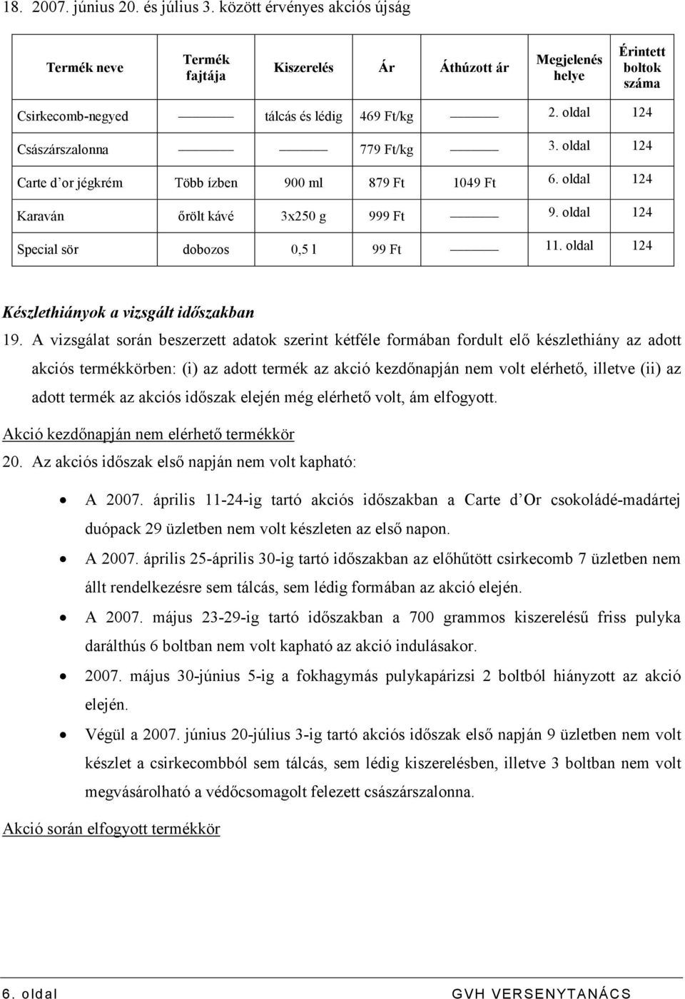oldal 124 Császárszalonna 779 Ft/kg 3. oldal 124 Carte d or jégkrém Több ízben 900 ml 879 Ft 1049 Ft 6. oldal 124 Karaván ırölt kávé 3x250 g 999 Ft 9. oldal 124 Special sör dobozos 0,5 l 99 Ft 11.