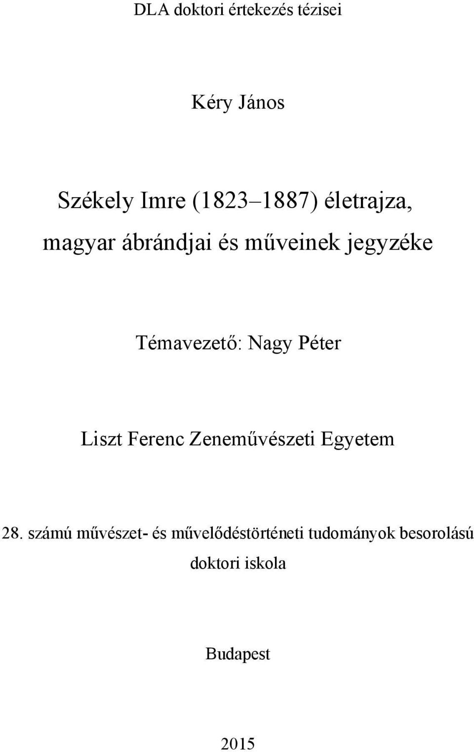 Péter Liszt Ferenc Zeneművészeti Egyetem 28.