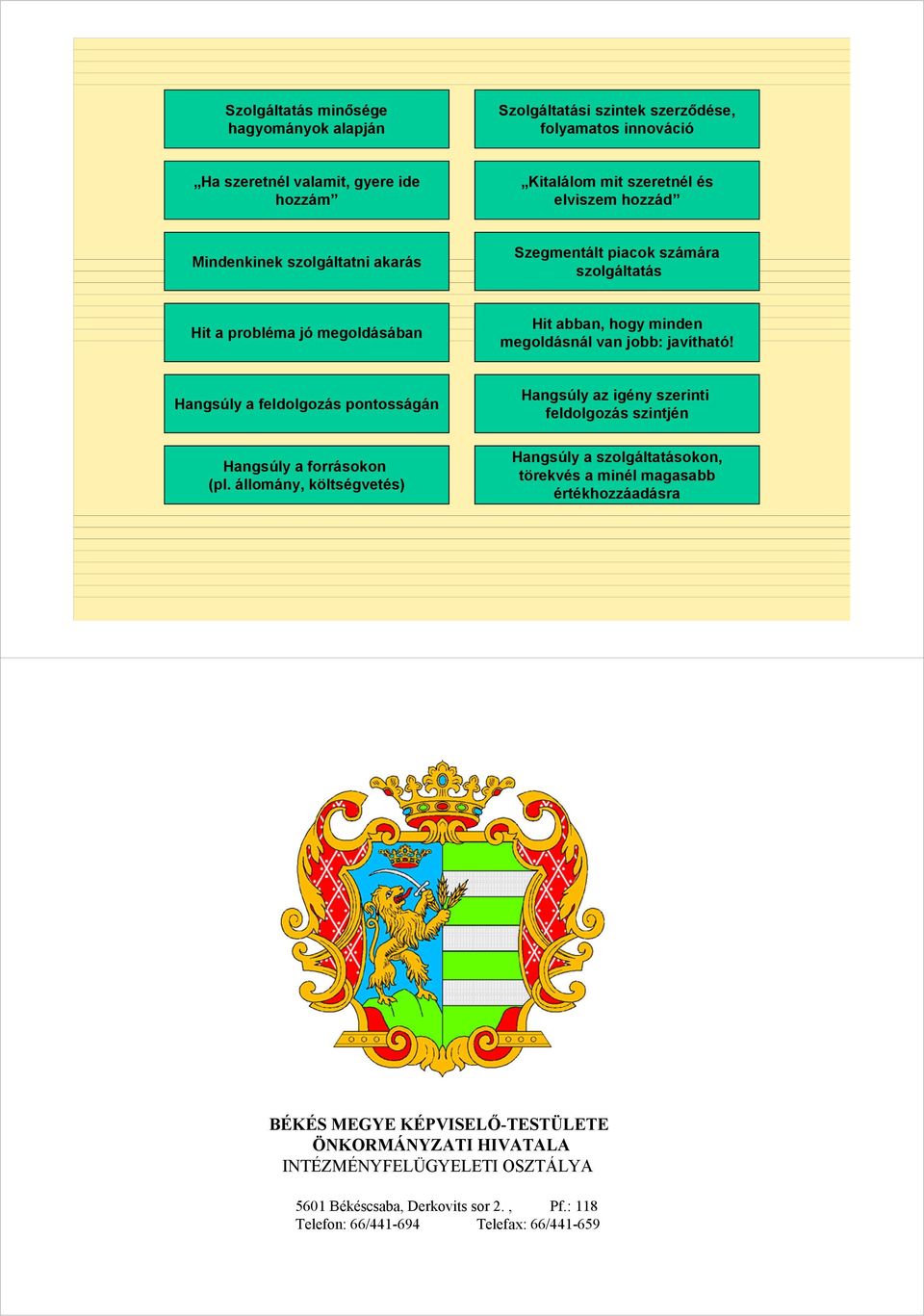 Hangsúly a feldolgozás pontosságán Hangsúly a forrásokon (pl.