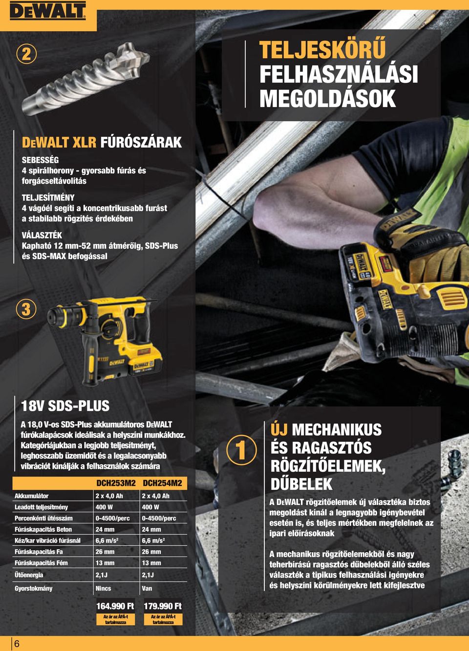 Kategóriájukban a legjobb teljesítményt, leghosszabb üzemidőt és a legalacsonyabb vibrációt kínálják a felhasználok számára Akkumulátor 2 x 4,0 Ah 2 x 4,0 Ah Leadott teljesítmény 400 W 400 W
