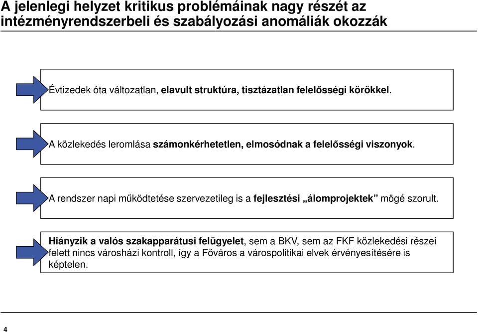 A közlekedés leromlása számonkérhetetlen, elmosódnak a felelősségi viszonyok.