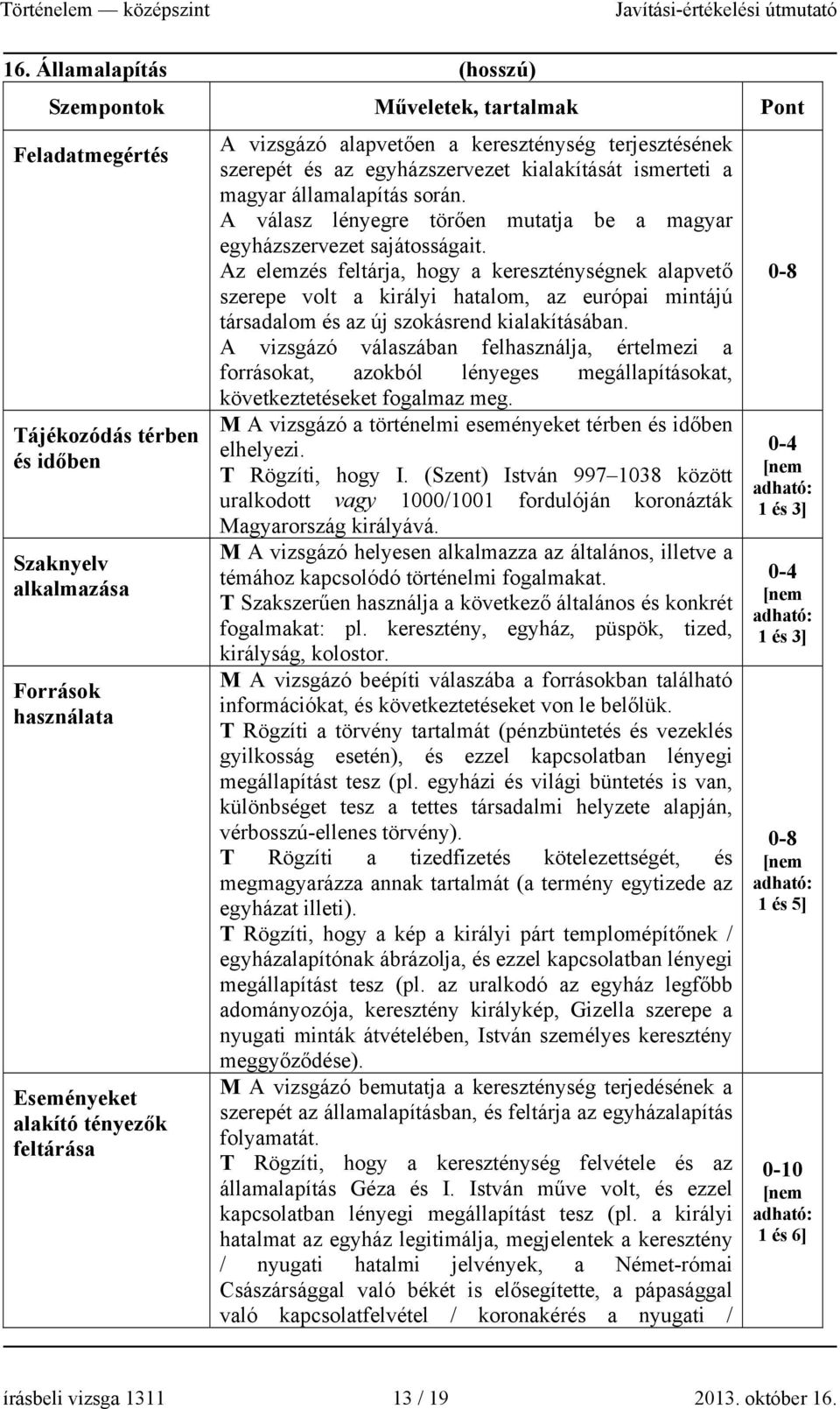 A válasz lényegre törően mutatja be a magyar egyházszervezet sajátosságait.