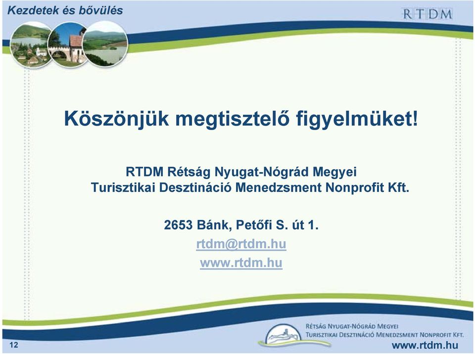Turisztikai Desztináció Menedzsment