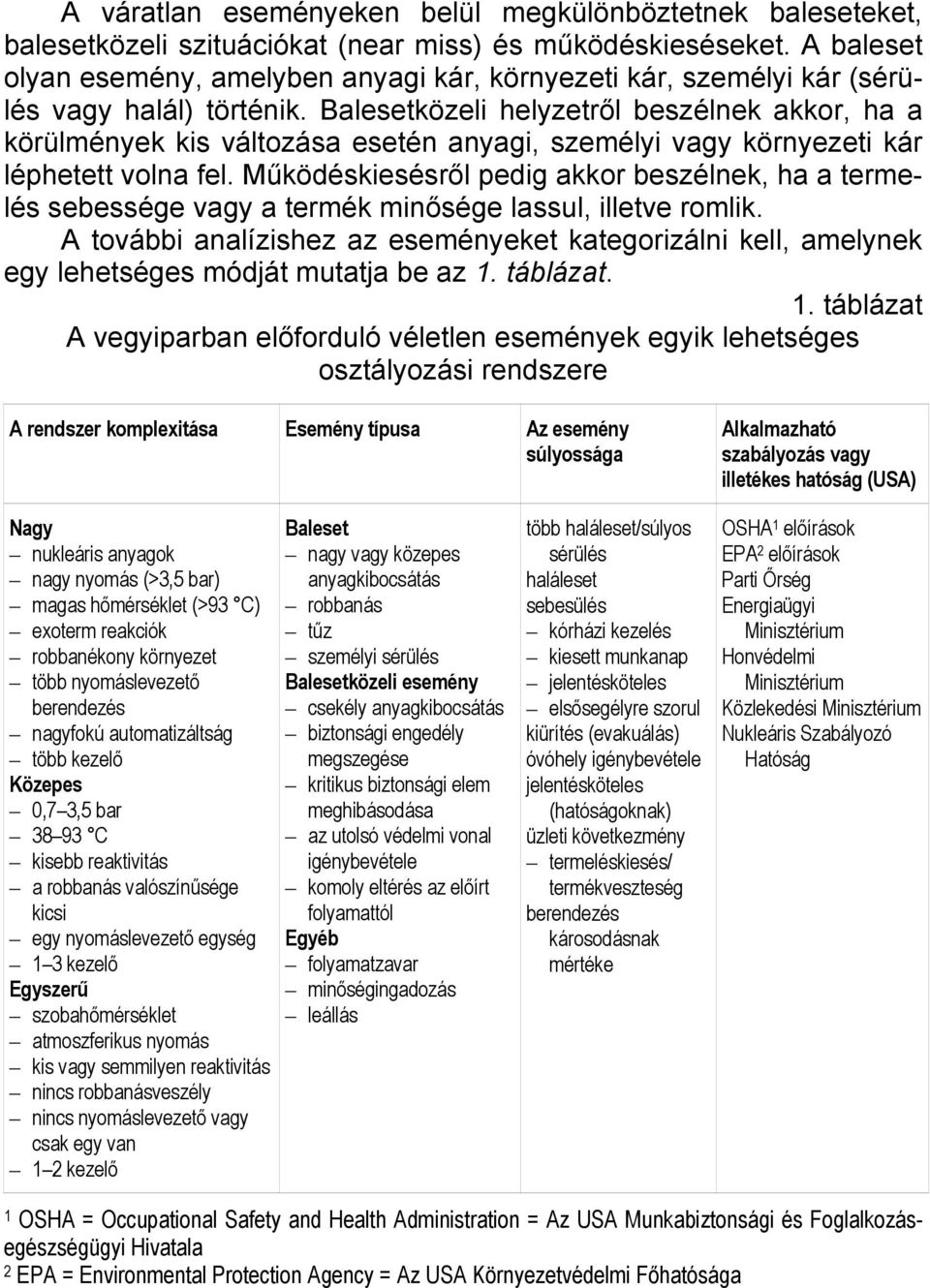 Balesetközeli helyzetről beszélnek akkor, ha a körülmények kis változása esetén anyagi, személyi vagy környezeti kár léphetett volna fel.