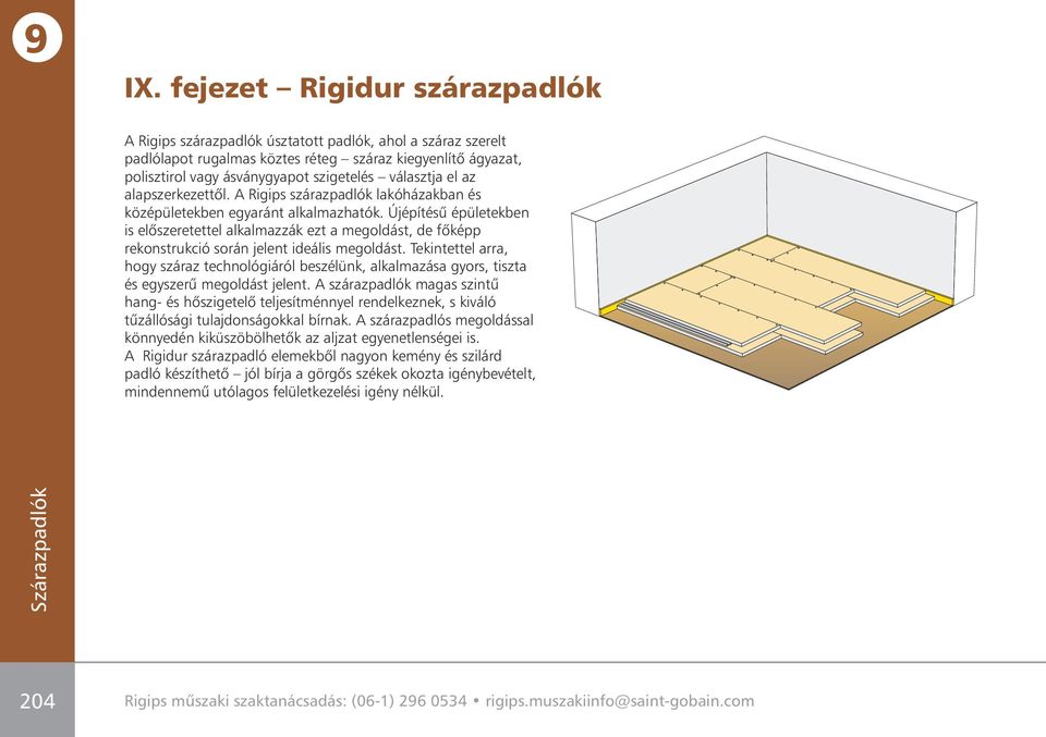 Újépítésû épületekben is elôszeretettel alkalmazzák ezt a megoldást, de fôképp rekonstrukció során jelent ideális megoldást.