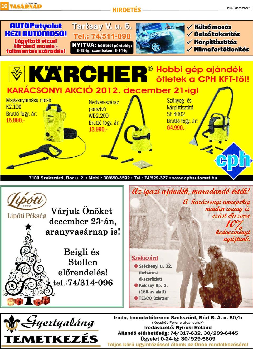 A karácsonyi ünnepekig minden arany és ezüst ékszerre 10%