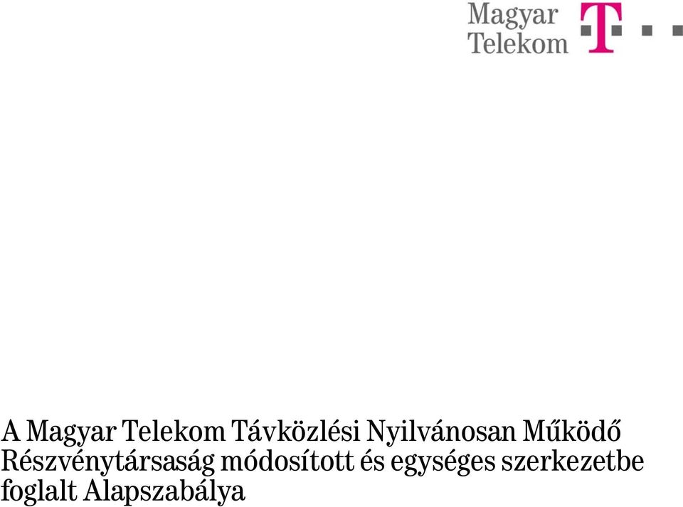 Működő Részvénytársaság
