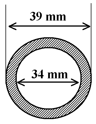 GFK TUBE 31/28 mm Belső: 28 mm Külső: 31mm Fal vastagság: 1,5 mm GFK TUBE 31/29 mm Belső: 29 mm Külső: 31mm