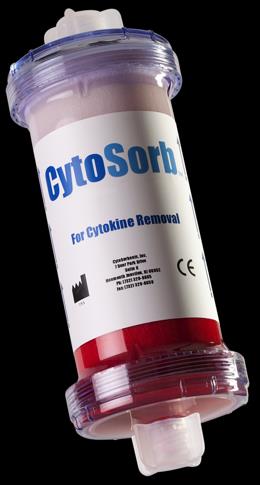 CytoSorb Az első CE engedéllyel (2011) rendelkező dedikált citokin-filter Óriási adszorbens felszín (1g = kb.
