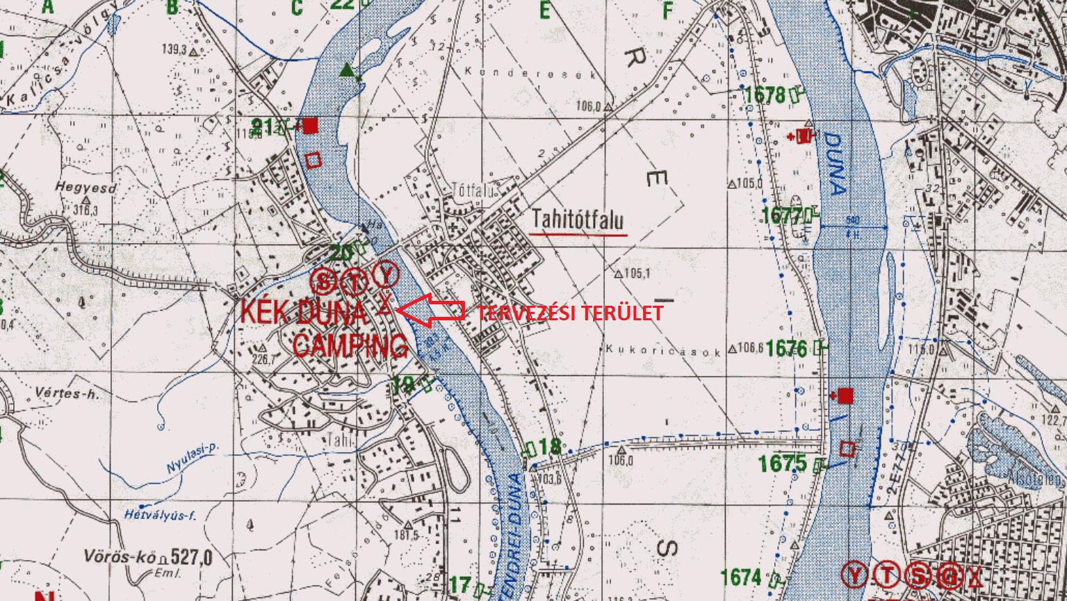 2.3. Mértékadó árvízszint: A terület közvetlenül a Szentendrei Duna-parton a 19-es és 20.-as folyamkilométerek között helyezkedik el: 16. ábra: Forrás: 74/2014. (XII.23.
