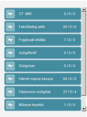 Fontos! Az eseti jelentések minden belépéskor megjelennek a kasszák mellett, révén olyan jelentésekrıl van szó, melyek nincsenek határidıhöz kötve.