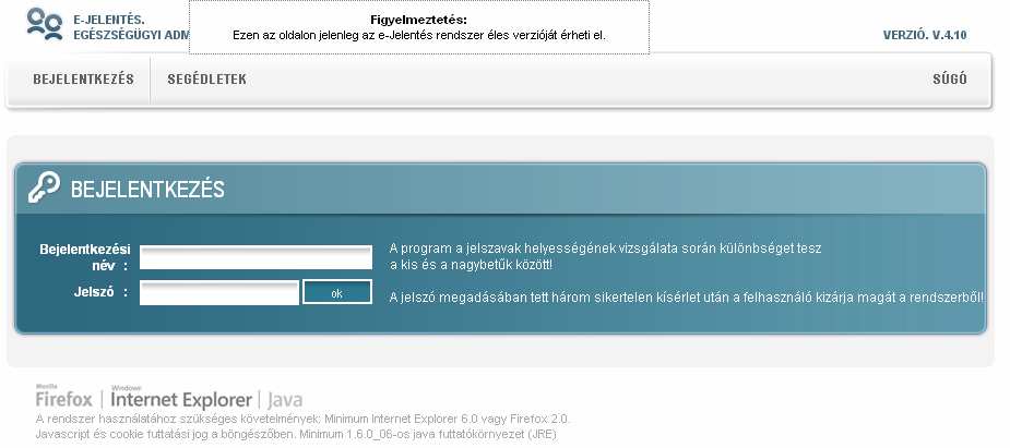 Törvényi elıírások, melyek értelmében az egyes intézményeknek különféle (törvényben foglalt) adatokat kell eljuttatnia az illetékes OEP szakterületnek.