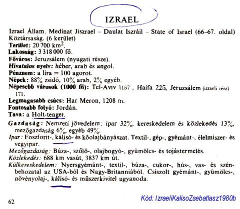 Amelyik országokban legnagyobb az egy lakosra jutó kitermelt kálisó mennyiség, onnan
