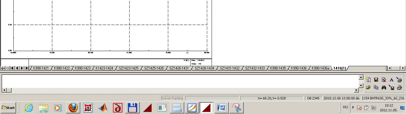 Megváltozott a kép: egy diagramszerű munkalap fogad minket: 99.