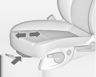 38 Ülések, biztonsági rendszerek Az ülés dőlése Deréktámasz Állítható combtámasz A kar mozgatásának iránya fel = eleje felfelé le = eleje lefelé A négyállású kapcsoló segítségével állítsa be a